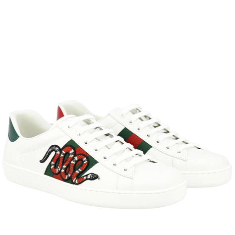 gucci new ace embroidered sneakers white|Gucci ace gg suede sneakers.